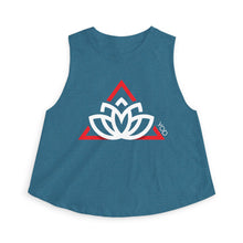 Women's Lotus Symbol Crop Top