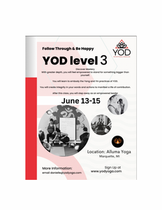 YOD Level 3 At Alluma Yoga/On Line