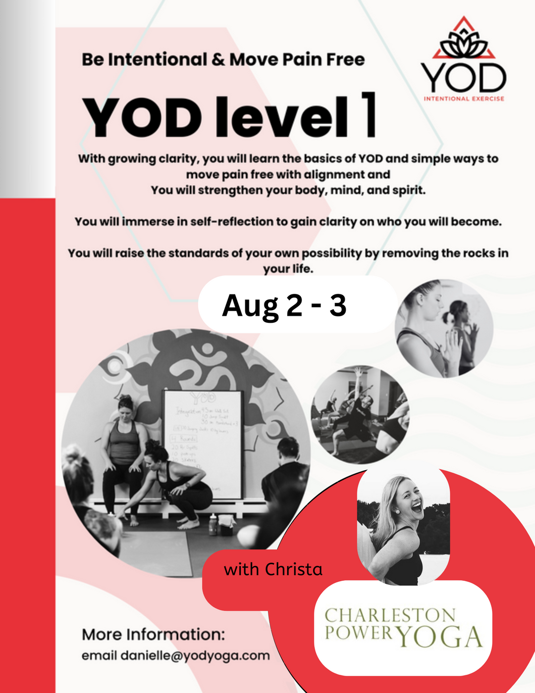 YOD Level 1 at Charleston Power Yoga & Online Live