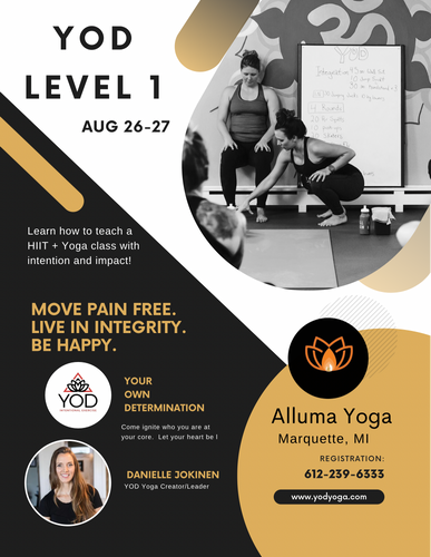 YOD Level 1 Aug 26-27 Alluma Yoga