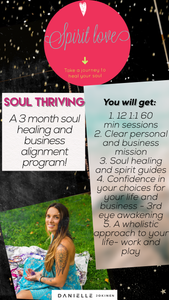 (4 month payment plan) Soul Thriving 12 week course 1:1 with Danielle